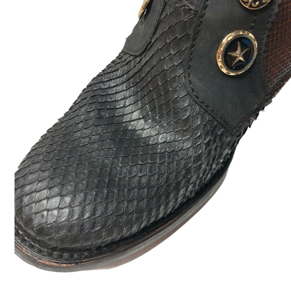 Cuadra High Heel Booties Python Skin Size 7 - image 7